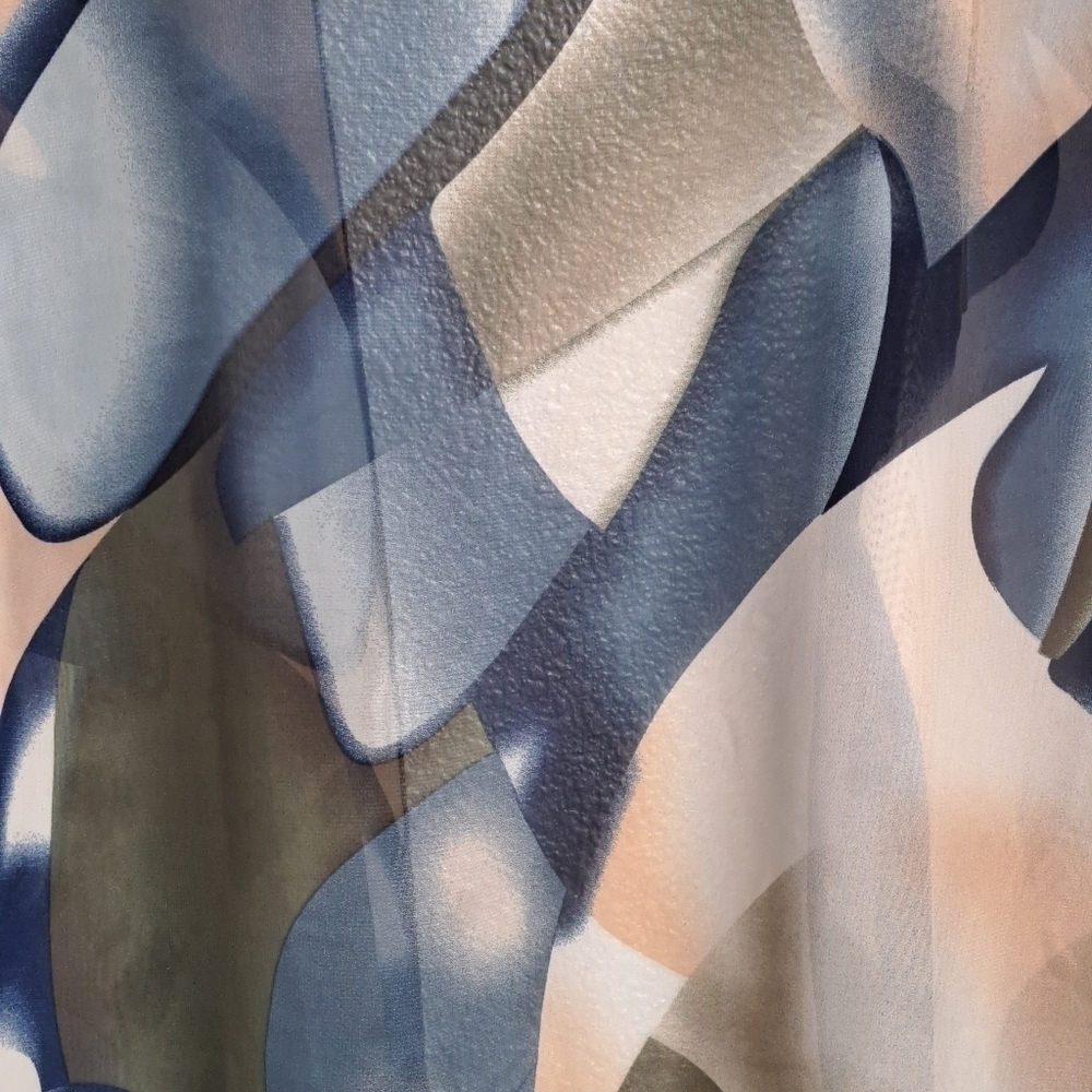 Multi Color Geometric Patterned Kimono OSFM - Picture 4 of 4